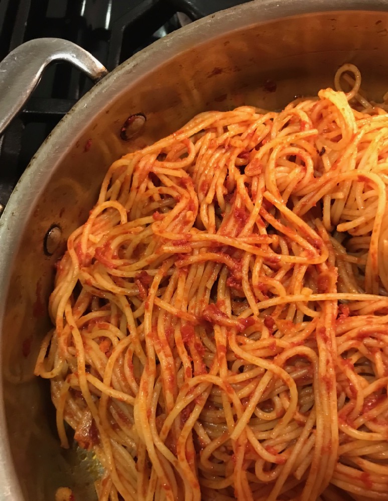Pantry Dinner Spaghetti With Tomato Paste And Garlic The City Cook Inc