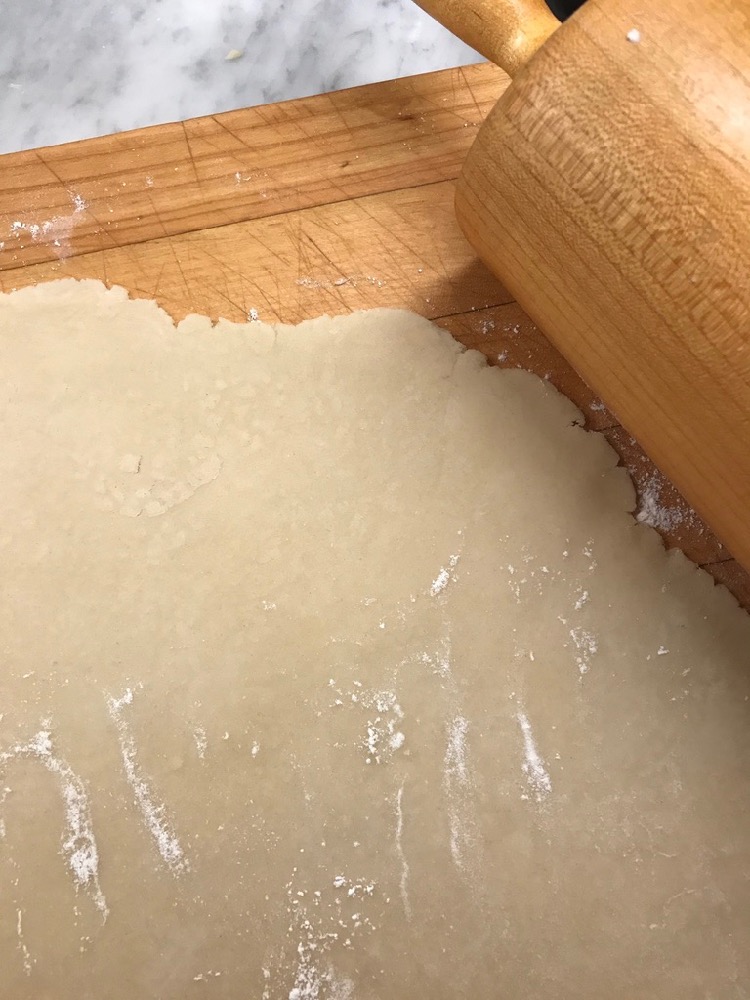 Rolled pastry dough